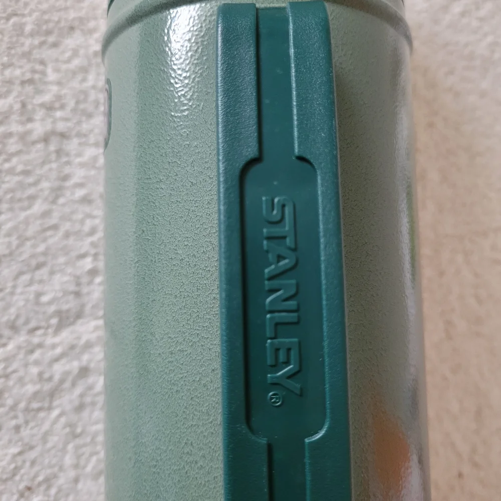 Stanley Green and Silver Vacuum Insulated Thermos Bottle 24 Oz. - Picture 2 of 3